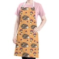 thumbnail image 5 of Cute Hedgehog Mushroom Apron-Garden Aprons for Women with Pockets-Cotton Linen Waterproof Kitchen Cooking Gardening Aprons Adjustable for Kitchen,Cooking,BBQ and Salon 33x27 Inch, 5 of 7