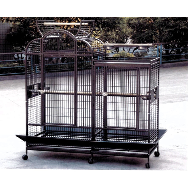 A and E Cage Co. Large Split Level Play Top Bird CageBlack Walmart