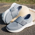thumbnail image 6 of Women's Orthopedic Shoes Fashion Walking Shoes Wide Width Breathable Lightweight Mesh Shoes Comfortable Sole Sneakers Ankle Strap Casual Footwear Gray 6.5 [EU-37], 6 of 7