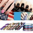 thumbnail image 3 of Guardoinrt 30 Pieces Nail Art Sticker DIY Striping Tape Manicure Multicolored Stickiness Line Strips Decor for Girls Using Supplies, 3 of 6