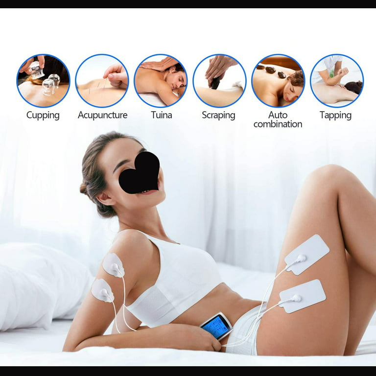 Tens Muscle Stimulator Unit - Digital Display Pulse Massager for Back and  Knee Pain Relief - Physical Electro-Therapy or Rehabilitation by Bluestone