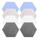 thumbnail image 2 of WORGEOUS 8pcs tablas de boletín de fieltro hexágono sintió pegatinas de pared hexágono nota adhesiva para fantos baldosas de pared, 2 of 8