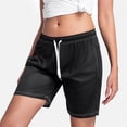 thumbnail image 2 of WAYUTE Womens Shorts Fashionable Printed Drawstring Shorts Summer Elastic Waist Casual and Lightweight with Pockets, 2 of 9