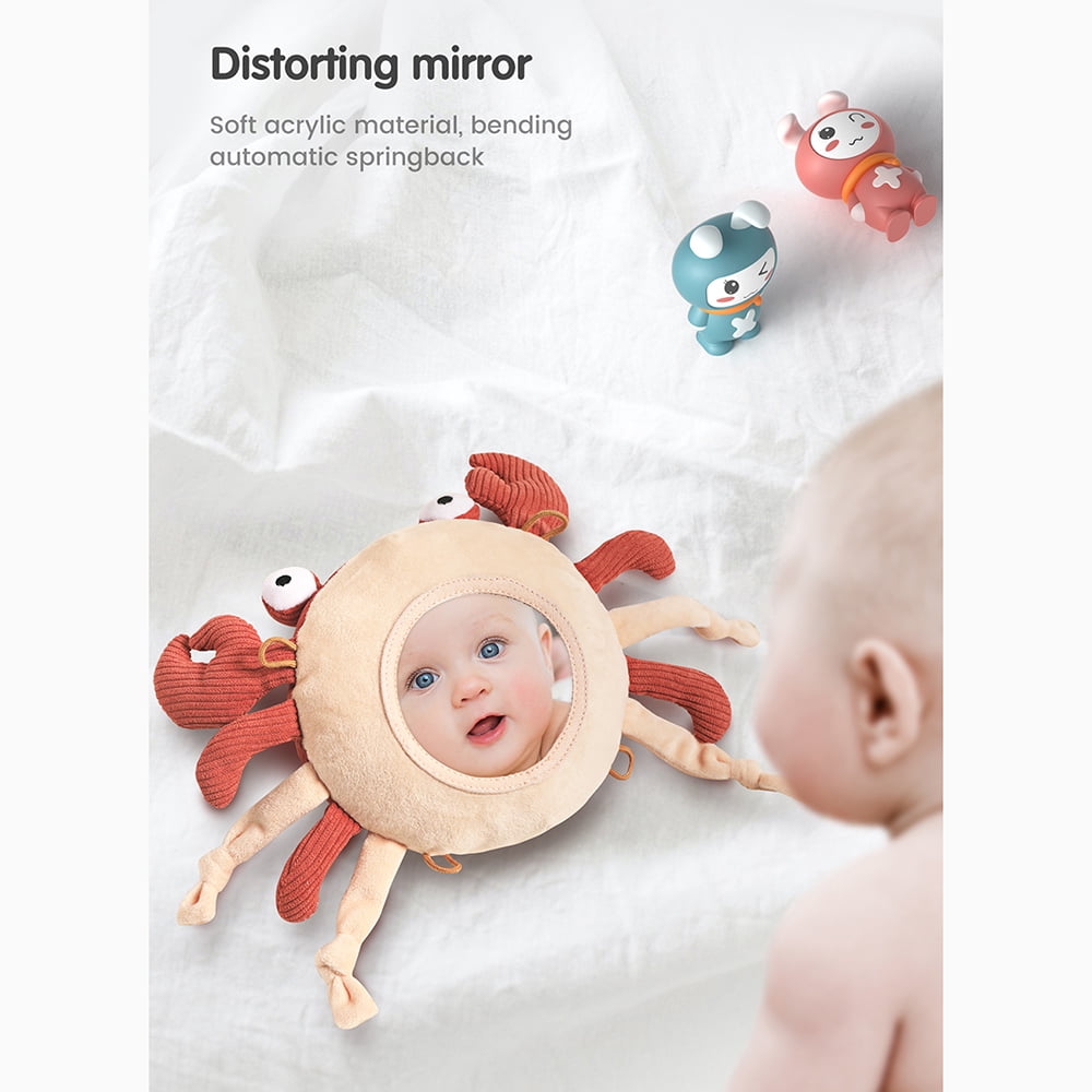 Plush toy,Toy Dolls Mirror Dolls Toy Baby Mirror Cribs Baby Dolls - Mirror Time Mirror Tummy Time Mobile Toy - Set Toy With Dolls - Toy Mirror Newborns And Toy Tummy Mobile Tummy Toy Infant
