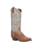 Laredo Ladies Larissa Honey Brown Grey Snip Toe Western Boots 52216