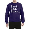 thumbnail image 2 of Wild Bobby,Best. Dad. Ever. Cool Idea, Father's Day, Unisex Crewneck Graphic Sweatshirt, Purple, 3XL, 2 of 3