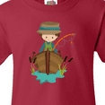 thumbnail image 4 of Inktastic Fishing Boy, Brown Hair, Fisherman, Fishing Rod Youth T-Shirt, 4 of 5