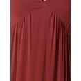 thumbnail image 5 of Agnes Orinda Women's Plus Size Nightgown Spaghetti Strap V Neck Sleeveless Racerback Sleepwear Chemise Nightdress 3X Wine Red, 5 of 6
