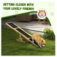 thumbnail image 4 of Wooden Dog Agility Seesaw for Training and Exercise, Platform Equipment Run Game Toy, Weather Resistant Pet Supplies, 71" L x 12" W x 12" H, Yellow, 4 of 9
