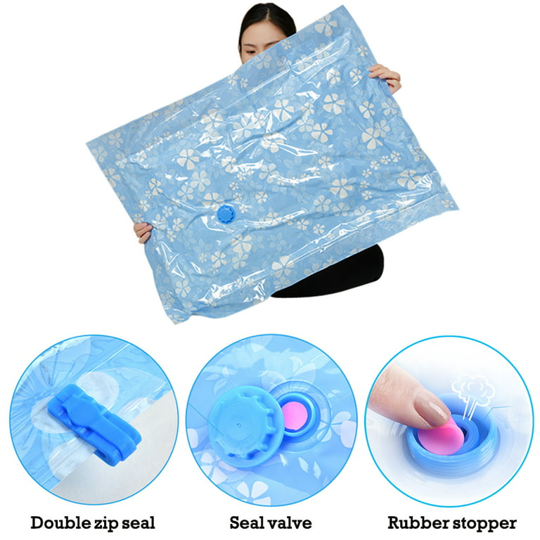 Reusable Vacuum Storage Bags Set for Travel Compression Space Saving Travel  Home Use Clothes Pillows Blankets Comforters Bedding - AliExpress