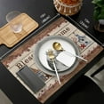 thumbnail image 6 of Placemats Set of 4 Washable,Rustic Country Star Placemat for Dining Table Decorations, Heat-Proof Table Mats for Kitchen Dinner Banquet Wooden Plank, 6 of 6