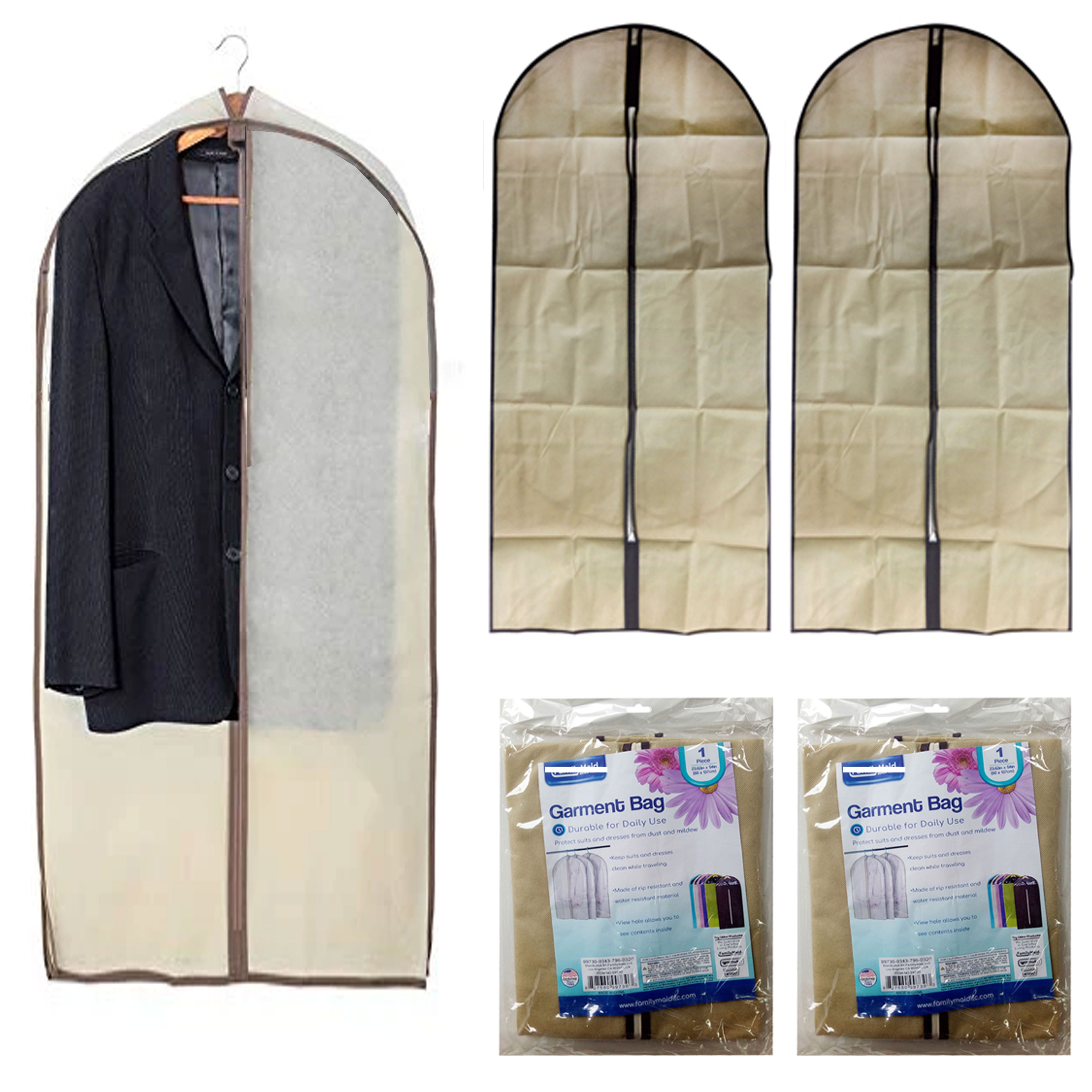 54"/60" Travel Carrier Bag Garment Coat Cover Bags Breathable Durable Zipper New 