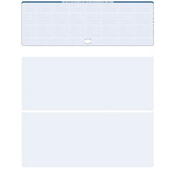 Blank Laser Checks - Top Position Blue 500 - Software Compatible