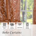 thumbnail image 4 of Cortinas Schweek, terracota, terracota, 213 cm de longitud, estilo bohemio Farmhouse, 4 of 7