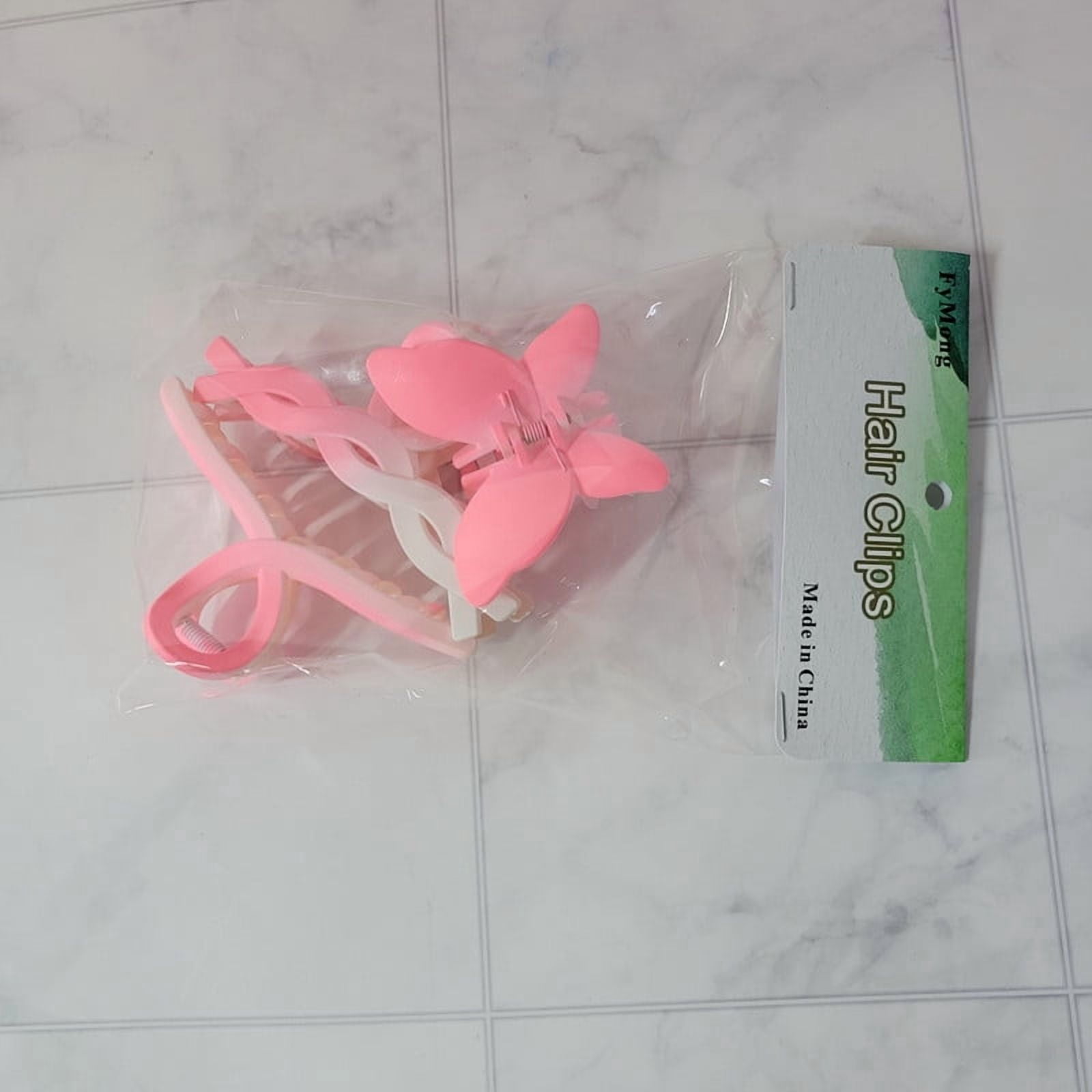 FyMong Hair clips - Cute Flower & Gradient Claw Clips for Thick/Thin Hair, Non-Slip Hair Accessories for Women & Girls