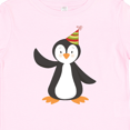 thumbnail image 4 of Inktastic Cute Penguin, Baby Penguin, Penguin with Party Hat Boys or Girls Baby T-Shirt, 4 of 5
