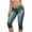 Green, variant on Pedal Pushers for Women Cropped Pants Trendy Summer Wide Leg Elastic Waist Cropped Pants Dressy Casual Drawstring Capris with Pockets Black XL