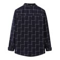 thumbnail image 4 of Camisa informal de manga larga con estampado de rayas y botones para hombre Pompotops oipoqjl27936, 4 of 8