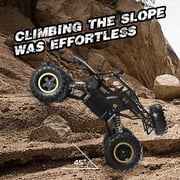 1:12 Rock Crawler Rechargeable Off Road Truck 4WD, Metal Shell LED Headlights RC Remote Control Off Road Car Truck