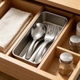 thumbnail image 7 of Stainless Steel Kids Spoon and Fork Set Short Handle Toddler Flatware for Self Feeding, Rose Gold, 7 of 7