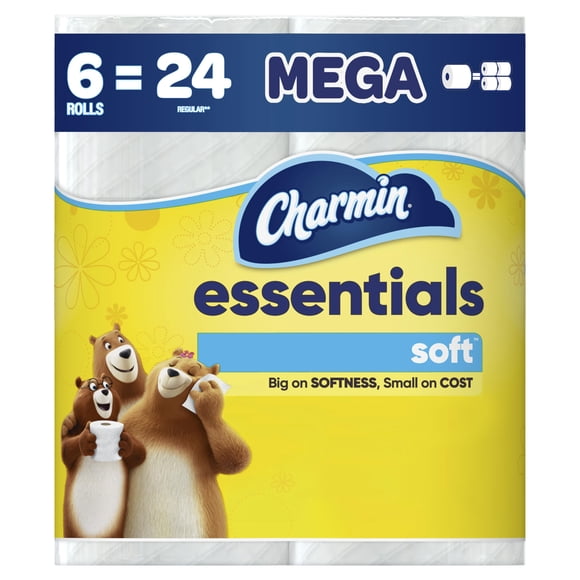 Papel higiénico Charmin Essentials Soft 6 Mega Rollos de 2 capas