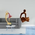 thumbnail image 2 of Estatua de bailarina de ballet, pensador, figura artística de resina, escultura humana abstracta de bailarina, regalo para escritorio de oficina, dorm, 2 of 8