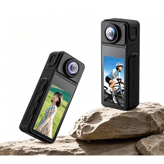 Sycees 2K Thumb Pocket Action Camera, 270° Rotatable Lens WiFi Magnetic Wearable Mini Sports Cam