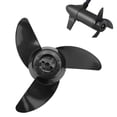 thumbnail image 3 of Boat Engine Propeller, High Thrust Rugged  Outboard Propeller Kit 3 Blades  For 28lb 36lb 46lb 12V 24V Motors, 3 of 8