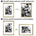 thumbnail image 6 of Americanflat 9x12 Picture Frame with Polished Plexiglass with 6x8 Mat 5 Pack Display Photo Galleria - Gold, 6 of 8