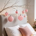 thumbnail image 5 of 35 Pcs Pink Christmas Balls Assorted Christmas Tree Ball Ornaments Shatterproof Plastic Hanging Decorations Xmas Bulbs for Tree Party Holiday Decor, 5 of 7