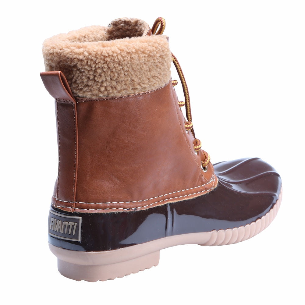 fur lined duck boots womens