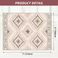 thumbnail image 3 of 5'x7' Area Rugs for Living Room, Machine Washable Non-Slip Carpet, Soft Faux Wool Low Pile Moroccan Farmhouse Western Rug, Reddish Pink, 3 of 5