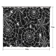 thumbnail image 5 of White Spider Webs and Spiders Shower Curtain 84"x72" ,Bathroom Decorative Shower Curtains Set with 12 Hooks,Modern Waterproof Washable Shower Curtain, 5 of 6