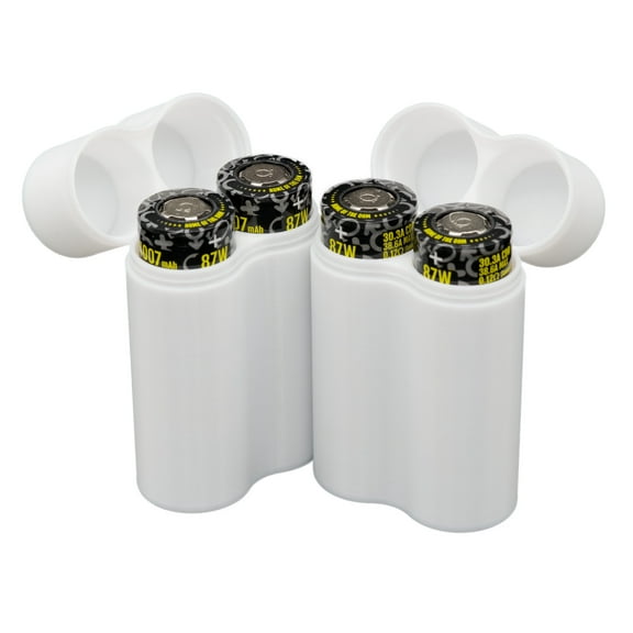 Slimline 21700 Battery Case, Holds 2 21700 Batteries, Pack of 2