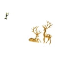 thumbnail image 5 of 3 Piece Desktop Figurine Waiter Frog Statue Deer Sculpture Resin Material for Home Living Room Shelf Decor, 5 of 8