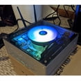 thumbnail image 5 of A01 Aluminum Mini-ITX HTPC Desktop Computer Chassis Black Tempered Glass HTPC Mini ITX DIY PC Cases, 5 of 6