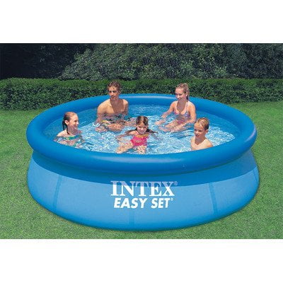 Intex Recreation 10 X 30 Ground Level Pool Set Constructed With Puncture Resistant Material