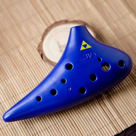 Abs Plastic Green - Ocarina Eco-friendly ABS Plastic 12 Holes Alto C Tone Musical Instrument For School Teaching, With Music Score Hanging String