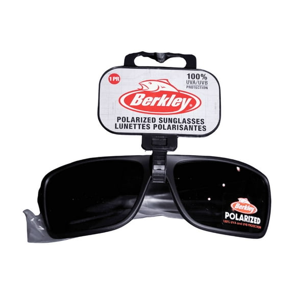 Berkley Polarized Fishing Sunglasses, Men; Matte Black / Smoke