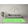 thumbnail image 3 of Ahgly Company Indoor Rectangle Abstract Green Modern Area Rugs, 6' x 9', 3 of 4