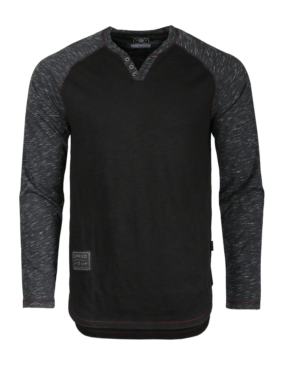 Download ZIMEGO Men's Basic Long Sleeve T-shirts - Athletic ...