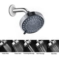 thumbnail image 4 of Shower  High  Rain Fixed Showerhead 5-Setting with Adjustable  Swivel Ball Joint - Relaxed Shower Experience Even at Low Water  &, 4 of 7