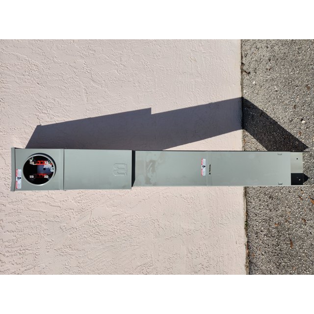 MILBANK 125A AMP 240V 1PH PHASE RING TYPE SINGLE RV METER PEDESTAL 1