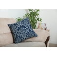 thumbnail image 2 of TreeWool (Pack of 2) Damask Accent Decorative Cotton Throw Pillow Covers (18 x 18 Inches, Navy Blue & Gray), 2 of 6