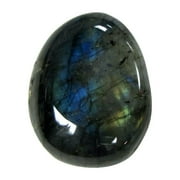 TREASUREGURUS Black Crystal Labradorite Stone Reiki Chakra Negative Energy Balance Healing Rock