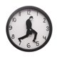 thumbnail image 1 of Reloj de pared Ministry Of Silly Walks Silent, 25 cm, cristal y ABS, 1 of 3
