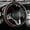 Black Burgundy, variant on 15 Inch Leather Steering Wheel Cover, Breathable, Anti Slip Odor Free, Black