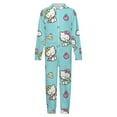 thumbnail image 4 of Hello Kitty Hooded Union Suit Pajama Soft Comfy PJs Sleepwear, 4 of 7