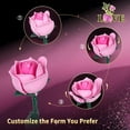 thumbnail image 2 of EP EXERCISE N PLAY Rose Flower Bouquet Building Set, Artificial Flowers Block Set Gift for Adult Home Decor (Pink), 2 of 8