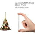 thumbnail image 4 of Adornos colgantes de Navidad con forma de libro, adornos de acrílico con forma de libro para decorar el árbol de Navidad, regalos para amantes de los libros (A), 4 of 5